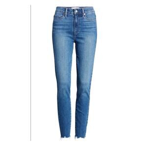 Paige Hoxton Slim Raw Hem Jeans